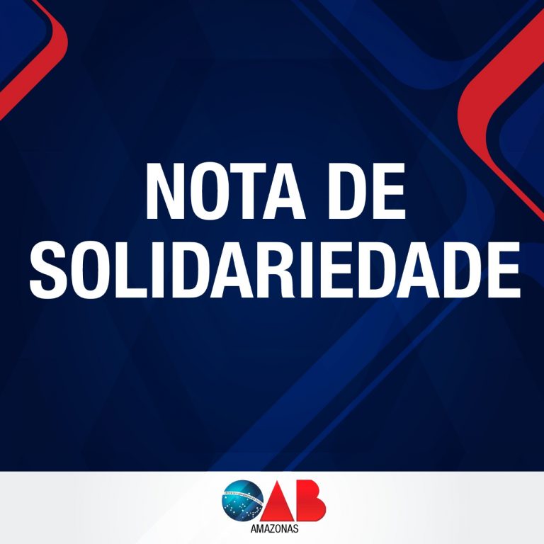 NOTA DE SOLIDARIEDADE