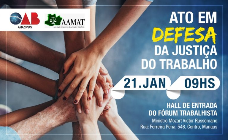Advogados e advogadas vão reforçar ato em defesa da Justiça Trabalhista