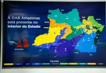 Presidente Jean Cleuter apresenta o mapa de interiorização da OAB-AM no interior do Amazonas