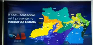 Presidente Jean Cleuter apresenta o mapa de interiorização da OAB-AM no interior do Amazonas